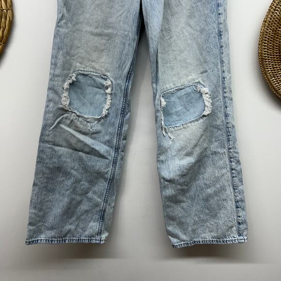 Bundle (2) Abercrombie Kids Jeans Girls 11/12 Low Rise Baggy High Rise Wide Leg - Picture 5 of 10